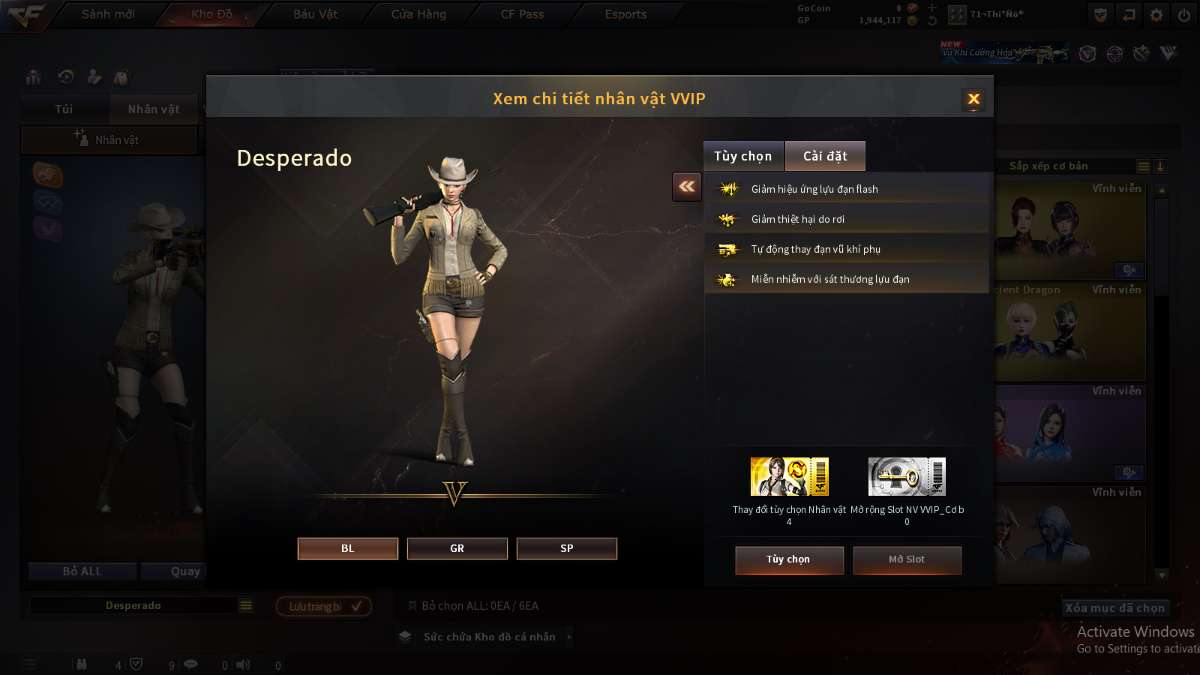 shop acc cf uy tin gia re
